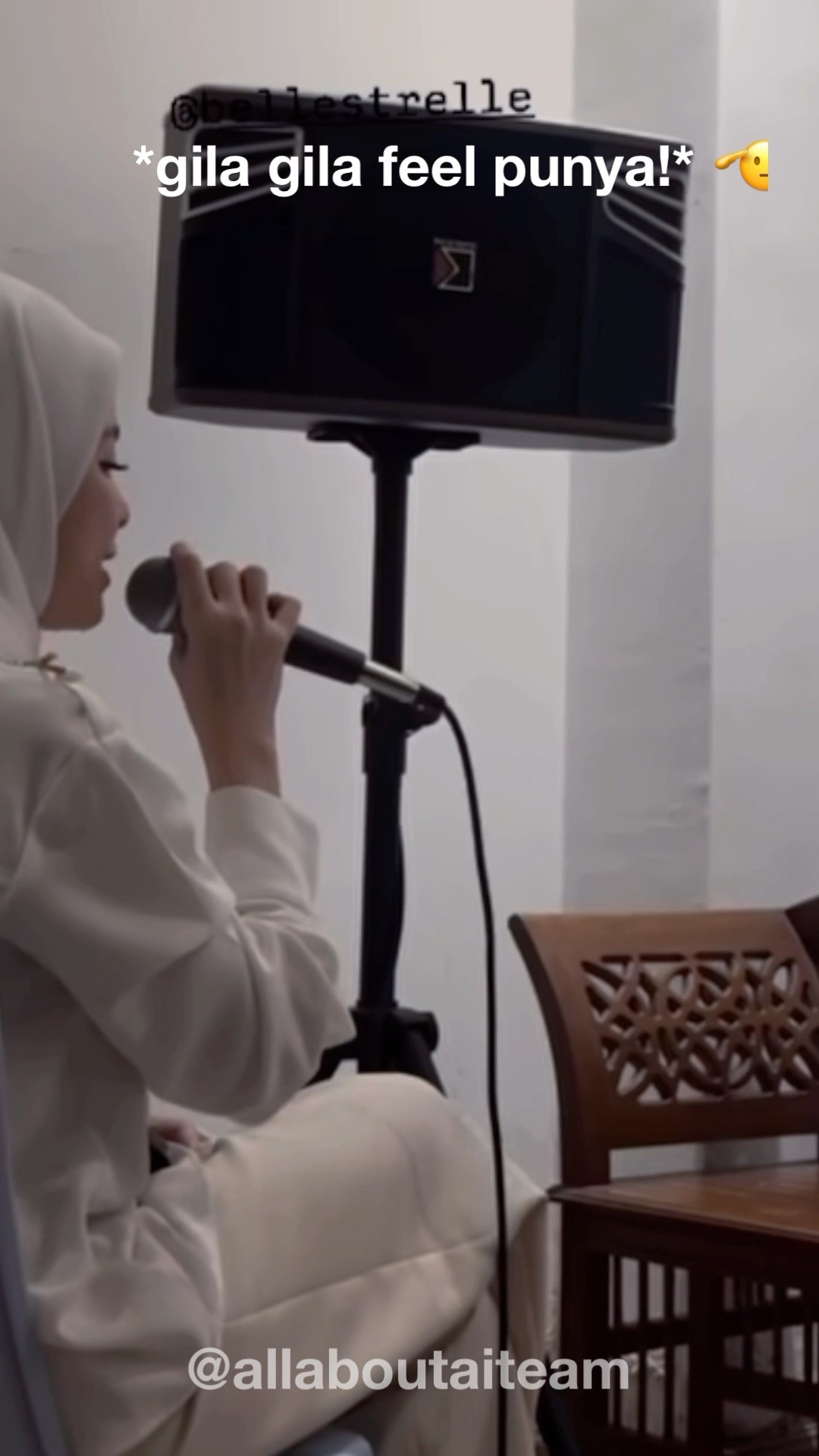 Bila Bella Nyanyi Memang Syok Dengar! ? #bellestrelle #aiteam